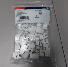 Leviton 61110BW6 Extreme Quick Port Connector, White - 25 Pack 61110-BWS picture