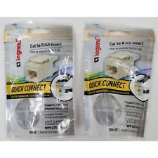 Two Legrand Cat 5e RJ45 Insert Quick Connect High Speed Ethernet WP3475 LA - V1 picture
