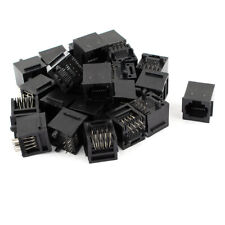 25pcs Black RJ45 8P8C Network Modular Connector LAN ADSL Ethernet for PCB picture