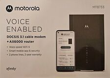 Motorola MT8733 Voice Enabled Docsis 3.1  Modem + AX6000 Router  - New picture