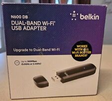 Belkin Wireless Dual-Band Wifi USB Adapter N600 DB /open Box 300 Mpbs picture