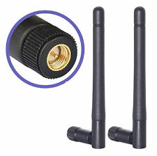 2-Pack RP-SMA Antenna for WiFi 2.4GHz/5Ghz Wireless Router Card Male Pin picture