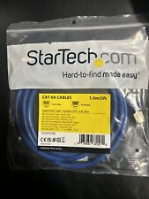 StarTech.com 5ft Blue Cat6a Shielded Patch Cable - Cat6a Ethernet Cable - 5 ft picture