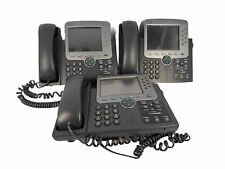 Lot of 3 - CISCO CP-7970G Unified IP Phone With Handset Business Desk phone picture