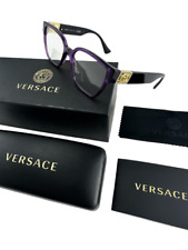 Versace NEW Transparent Plum $409 Frames Jeweled 52-17-145 Eyeglasses VE3329B picture