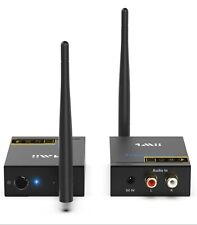 1Mii 2.4Ghz Wireless Audio Transmitter Receiver for TV, 320ft Long Range 20ms picture