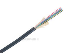 Indoor/Outdoor 12-Strand Multimode Tight Buffered 62.5 Fiber Optic Cable 500FT picture