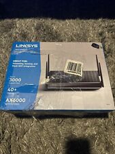 New Linksys Max Stream AX6000 Dual-Band Mesh FAST Wi-Fi 6 Router Black $299 picture