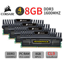 Corsair 32GB 4x 8GB DDR3 1600MHz CL9 PC3-12800U 240Pin AMD intel Desktop Memory picture