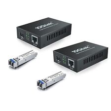 A Pair Of Gigabit Single-Mode Lc Fiber To Ethernet Media Converter (Sfp Lx Mod picture