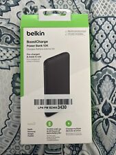 Belkin BoostCharge 3-Port Power Bank 10K - Black New- Open Box picture