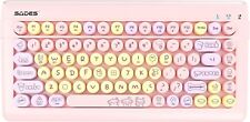 Kawaii Alert Eye-Catching Wireless Keyboard w/ Retro Flair & Adorable Critters picture