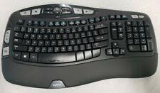 Logitech K350 Black Wave Unifying Wireless Keyboard NO USB RECEIVER DONGLE picture