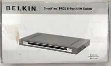 Belkin F1DA108Z OmniView PRO3 USB & PS/2 8-Port KVM Switch With 2 Cables, New picture