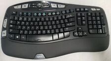 Ergo Logitech K350 Black Wave Unifying Wireless Keyboard NO USB RECEIVER DONGLE picture