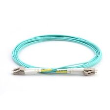 1M LC UPC to LC UPC Duplex PVC 10G OM3 Multimode Fiber Optic Patch cable -90765 picture