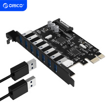 ORICO USB3.0 PCI-E Expansion Card Adapter 7Ports Hub Adapter External Controller picture
