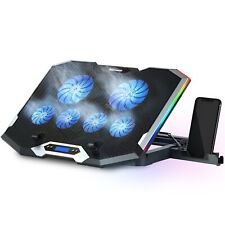 Topmate C11 RGB Laptop Cooling Pad Gaming Cooler Fans for 11-17.3