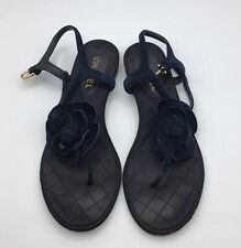 original Sandals Chanel suede calfskin blue with original Box and dust bag   picture