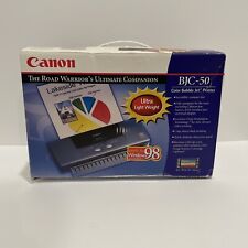Vintage Canon BJC-50 Color Bubble Jet Printer K10158 Portable Scanner Windows 98 picture