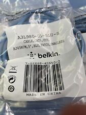 90 Total  BELKIN A3L980-5- BLU-S 5 Ft  CAT6 Snagless Patch Cable Blue A picture