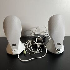 JBL Duet by Harman Multimedia White Speakers Cords and AC Adapter Tested Works picture