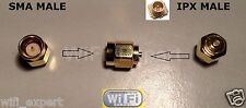 1 x Gold Plated SMA male plug to IPX U.fl male plug center RF adapter connector picture