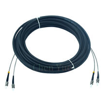 20M Outdoor Field Fiber Patch Cord ST - ST UPC SM 9/125 Duplex Fiber Optic Cable picture