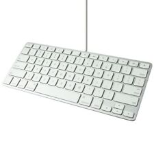 Apple Wired USB 78-Key Keyboard for Mac OS - Silver/White (A1242/MB869LL/A) picture
