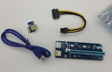 6 pack Ethereum PCI-E 16x Powered USB3.0 GPU Riser Extender Adapter Card VER009s picture
