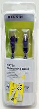 Belkin 7' ft 2.13m Cat5e Networking Ethernet Cable BLACK Router PC/Mac Computer picture