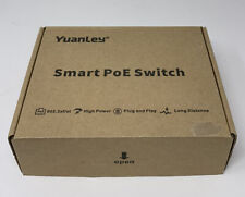 YuanLey 6 Port Smart Ethernet Switch with 4 Port PoE 10/100Mbps YS042F-P - NEW picture