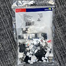 61110-BE6 Leviton eXtreme Cat 6 QuickPort Jack Quickpack, Black 25-PACK picture