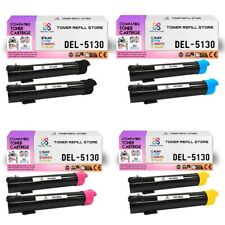 8Pk TRS 5130 BCYM Compatible for Dell 5130CDN Toner Cartridge picture