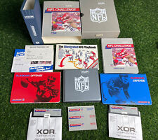 NFL Challenge XOR Complete in Box Vintage PC Game RARE Discs Manuals Inserts X27 picture