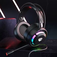 Professional Gaming Soft Headset Powerful Realistic Stereo Sound Earphone picture