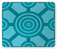 Ambesonne Teal Theme Mousepad Rectangle Non-Slip Rubber picture