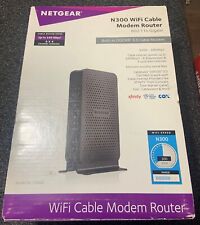 Netgear N300 C3000 340 Mbps 2.4 GHz WiFi Cable Modem Router C3000-100NAS picture