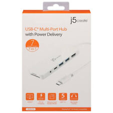j5create - USB-C Multi-Port Hub with Power Delivery - White #C5 JCD373 picture