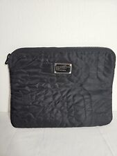 MARC BY MARC JACOBS Black Neoprene Padded Puffy Logo Laptop Sleeve Bag Case picture