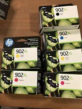 HP 902XL Ink Cartridges -6 Boxes-Cyan (1), Magenta (2), Yellow (2) & Black-New picture