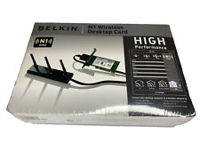 Belkin N1 MIMO Wireless Desktop Card Windows 2000 XP 32 bit PCI Slot NEW /Opened picture