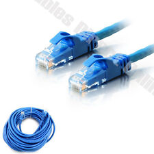 Cat5e Patch Cable Blue Ethernet Cat5 Modem Wire 10ft 20ft 50ft 100ft 200ft Lot picture