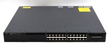 Cisco Catalyst 3650 24-Port 2x10GbE SFP PoE+ Switch W/PSU P/N:WS-C3650-24TD-L V0 picture