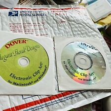 Dover Digital Clip Art Lot of  2 CD-ROM Mac + Windows COPYRIGHT FREE - NO BOOKS picture