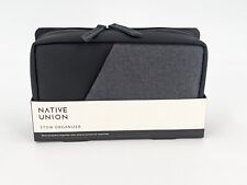 Native Union Stow Organizer Pouch Slim Black Gray Flexible Loops & Pockets picture
