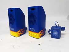 Pair of Vintage Hot Wheels Computer PC Speakers -Functional picture