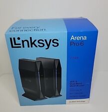 Linksys Arena Pro6, WiFi 6, AX3200 Speed, 2-Pack, Up To 5000 sq ft NEW Open Box  picture