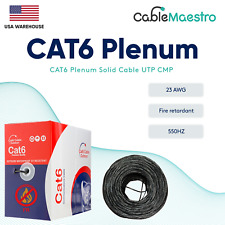 Plenum 1000FT CAT6 CMP Ethernet Network Wire LAN Cable Bulk 550Mhz 23AWG Box picture