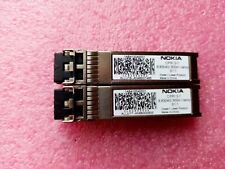 Lot of 2 Nokia Alcatel-Lucent 1AB410040001 10GB 300M 850nm MMF 10GBase-SR SFP+ picture